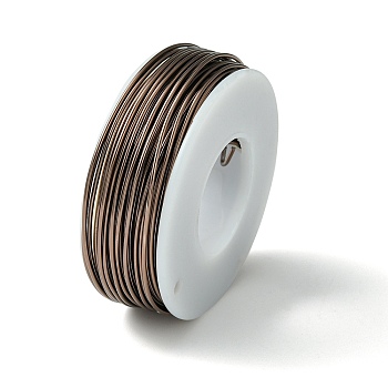 Round Aluminum Wire, Sienna, 18 Gauge, 1mm, about 23m/roll