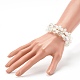 Ensembles de bracelets extensibles en perles acryliques transparentes à facettes pour enfants(BJEW-JB06220)-3