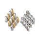 304 Stainless Steel Two Tone Stud Earrings for Women(STAS-Z117-03GP)-4