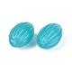 Handmade Ribbed Lampwork Beads(LAMP-N042-01E)-2