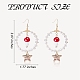 boucles d'oreilles pendantes en grand cercle en perles de verre(EJEW-SW00015-02)-2