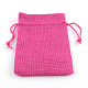 Bolsas con cordón de imitación de poliéster bolsas de embalaje(X-ABAG-R005-18x13-08)-1