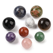 Natural & Synthetic Mixed Gemstone Sphere Beads, No Hole/Undrilled, Round Ball Beads, 30~31mm(G-I367-05)