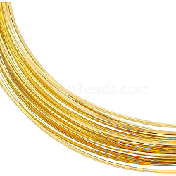Brass Wire, Square Wire, Golden, 22 Gauge, 0.6x0.6mm, about 16.40 Feet(5m)/pc(FIND-WH0116-23A-02)