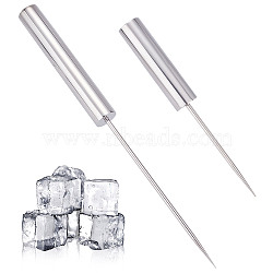 2Pcs 2 Style 201 Stainless Steel Ice Pick, Ice Crusher, Ice Chisel, for Kitchen Bars Restaurant, Stainless Steel Color, 218x25mm & 348mm, 1pc/style(TOOL-UN0001-14)