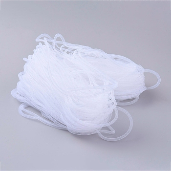 Plastic Net Thread Cord, Floral White, 4mm, 50Yards/Bundle(150 Feet/Bundle)
