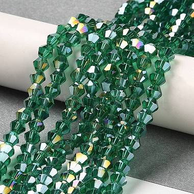 Transparent Electroplate Glass Beads Strands(GLAA-F029-3mm-A10)-4