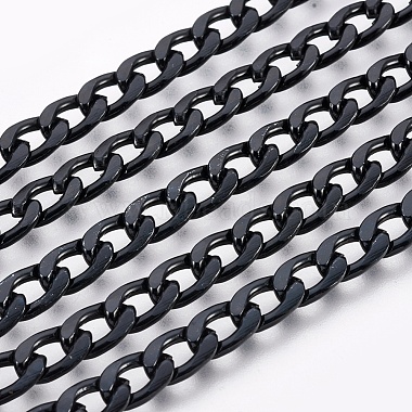 Black Aluminum Curb Chains Chain