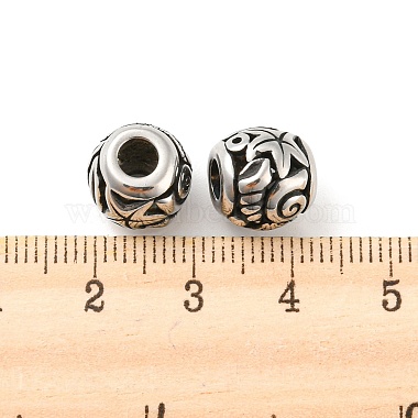 316 Surgical Stainless Steel  Beads(STAS-Q304-28AS)-3