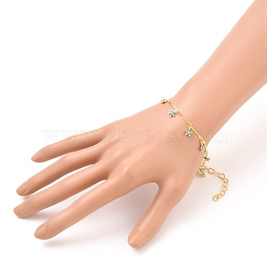 Star Evil Eye Charm Bracelets & Necklaces Jewelry Sets(SJEW-JS01135)-6