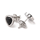 3 Pairs 3 Colors 304 Stainless Steel Heart Stud Earrings for Women(EJEW-K279-07P-01)-3