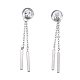 304 Stainless Steel Chain Tassel Earrings(EJEW-I248-25)-3