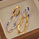 Alloy & Enamel Dangle Stud Earrings(WG242C1-01)-5