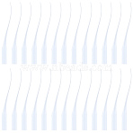 200Pcs Disposable Plastic Adhesive Glue Dropper, White, 65~80x5mm, Hole: 3.5mm(TOOL-SP0001-11)