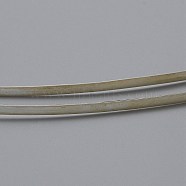 925 Sterling Silver Wire, Flat, Silver, 2x0.3mm, about 3.28 Feet(1m)/Strand(STER-WH0004-004)