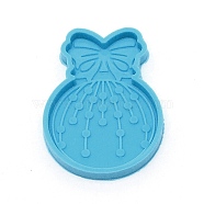 DIY Bowknot Pattern Silicone Fondant Molds, UV Resin & Epoxy Resin Jewelry Making, for DIY Phone Stands and Accessories, Deep Sky Blue, 65x46x6mm, Inner Diameter: 61x43mm(DIY-TAC0015-09)