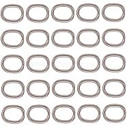 201 Stainless Steel Open Jump Rings Oval Jump Rings, Stainless Steel Color, 13x11x2mm, about 40pcs/bag(STAS-PH0005-08)