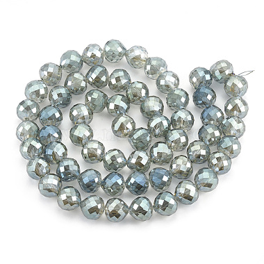 Chapelets de perles en verre galvanoplastique(EGLA-T010-01G)-2