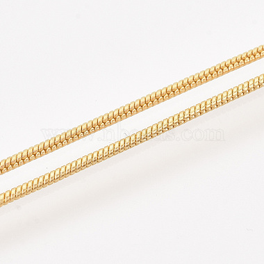 Латунь круглый змея цепи ожерелье материалы(MAK-T006-11B-G)-3