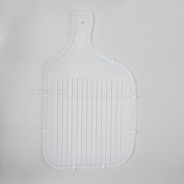 Moules en silicone pour assiette plate avec poignée à rayures(X-DIY-L021-55)-3