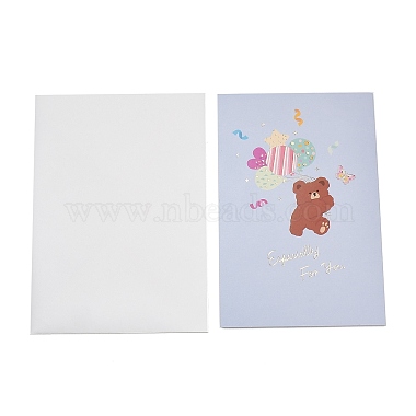 Rectangle 3D Pop-Up Bouquet Paper Greeting Card(TH-K001-02C)-1