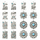 16pcs 8 styles pendentifs turquoise synthétiques(FIND-TA0002-16)-2