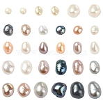 30Pcs 3 Styles Natural Cultured Freshwater Pearl Beads, Rice, Mixed Color, 6~7.5x5~5.8mm, Hole: 0.7~0.8mm, 10pcs/style(PEAR-YW001-04)