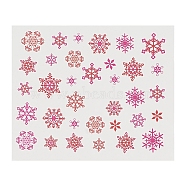 Christmas Nail Stickers, Self-adhesive Snowflake Gingerbread Man Snowman Stag Nail Art Decals Supplies, for Woman Girls DIY Manicure Design, Colorful, 6.3x5.2cm(MRMJ-Q042-422)