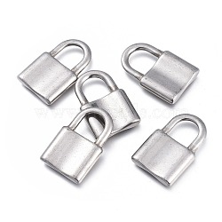 304 Stainless Steel Pendants, Padlock, Stainless Steel Color, 31x20x4.5mm, Hole: 10x11mm(STAS-K207-03P-A)