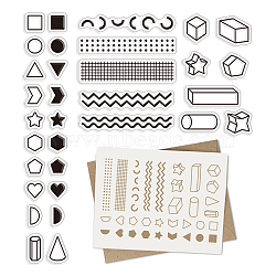 Custom PVC Plastic Clear Stamps, for DIY Scrapbooking, Photo Album Decorative, Cards Making, Mixed Shapes, 160x110x3mm(DIY-WH0448-0156)