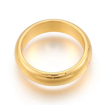 Electroplated Non-magnetic Synthetic Hematite Rings, Golden Plated, Size: 11, 20mm