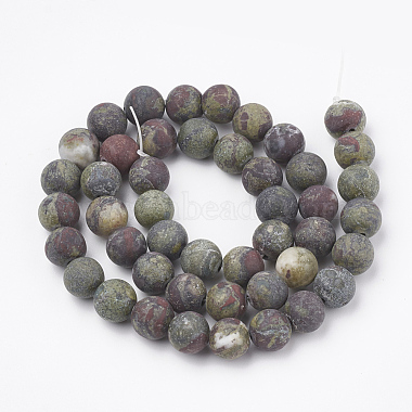 Natural Dragon Blood Stone Beads Strands(G-T106-143)-3