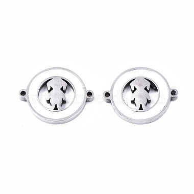Stainless Steel Color White Flat Round 304 Stainless Steel Links