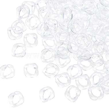 Clear Square Acrylic Linking Rings