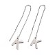 304 Stainless Steel Stud Earrings(X-EJEW-L205-01K)-1