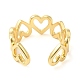 Rack Plating Brass Open Cuff Ring  for Women(RJEW-Q770-30G)-2