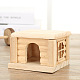 Maison de hamster en bois de pin(DIY-WH0190-42)-1