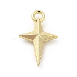 Rack Plating Alloy Pendants, Cadmium Free & Lead Free, Star Charms, Light Gold, 15.5x10x3mm, Hole: 1.2mm(FIND-G044-20LG)