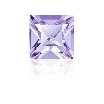 Preciosa&reg MAXIMA Crystal Fancy Stones, Czech Crystal, 435 23 615 Square, Dura Foiling, 20410 Tanzanite, 6x6mm