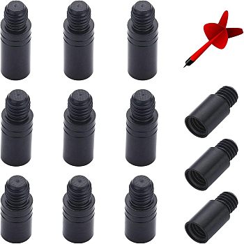 CHGCRAFT 12Pcs 4 Style Brass Dart Weight Add Accentuator Tools, Darts Weight Adjuster, Bullet Shaped, Electrophoresis Black, 13.5~19x6mm, Inner Diameter: 4mm, Pin: 4.5mm, 3pcs/style