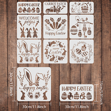 PET Hollow out Drawing Painting Stencils Sets(DIY-WH0172-320)-2
