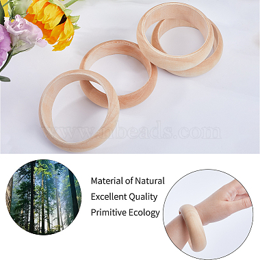 Unfinished Wood Plain Bangle for Women(BJEW-WH0018-17)-6