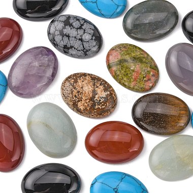 Cabuchones de piedras preciosas(G-H1596-30x22x5mm-M)-2