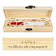 Caja de recuerdos rectangular de madera para prueba de embarazo con cerradura(CON-WH0103-004)-1
