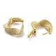Brass Twist Wave Hoop Earrings(EJEW-D067-05G)-2