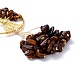 Wire Wrapped Chips Natural Tiger Eye Big Pendant Decorations(HJEW-H057-03C)-5