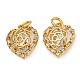 Rack Plating Brass Micro Pave Cubic Zirconia Pendants(KK-Z063-17G)-1