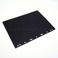 Paper Loose-leaf, Rectangle, Black, 21.5x28x0.02cm(AJEW-WH0140-44)