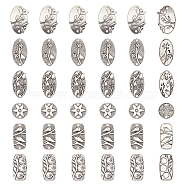 Elite 36Pcs 6 Style DIY Bracelet Jewelry Making Findings Kits, Including Tibetan Style Zinc Alloy Connector Charms & Multi-Strand Links, Mixed Shapes, Antique Silver, 23~38.5x18.5~25x1.5~2mm, Hole: 1.8~3mm, 6pcs/style(FIND-PH0007-56)