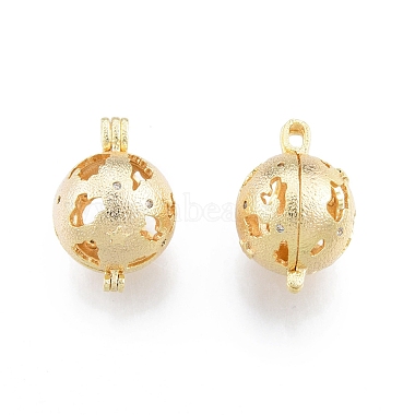 Real 18K Gold Plated Round Brass Pendants